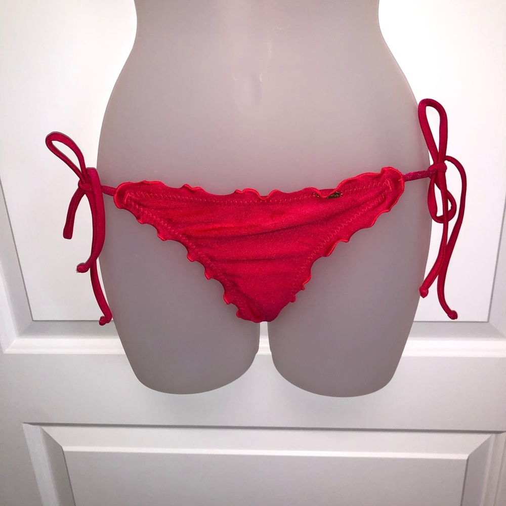 Luli Fama wavey Ruched back tie side bottom